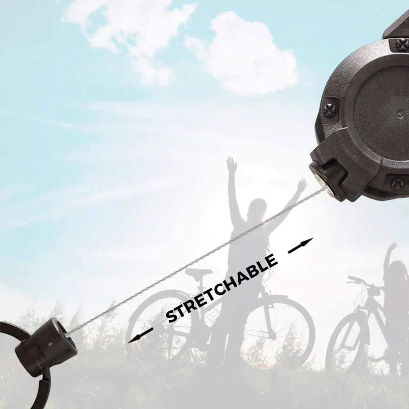 💥Outdoor Automatic Retractable Wire Rope Luya Tactical Keychain💥