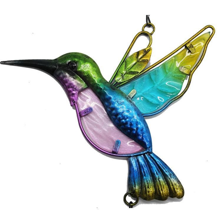 Metal Hummingbird Wind Chimes