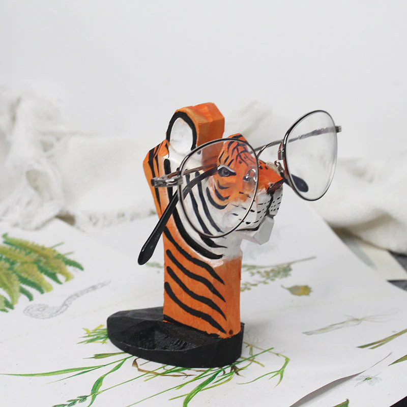 🐅🦓🎅🐓 3D Animal Spectacle Stand Made of Wood