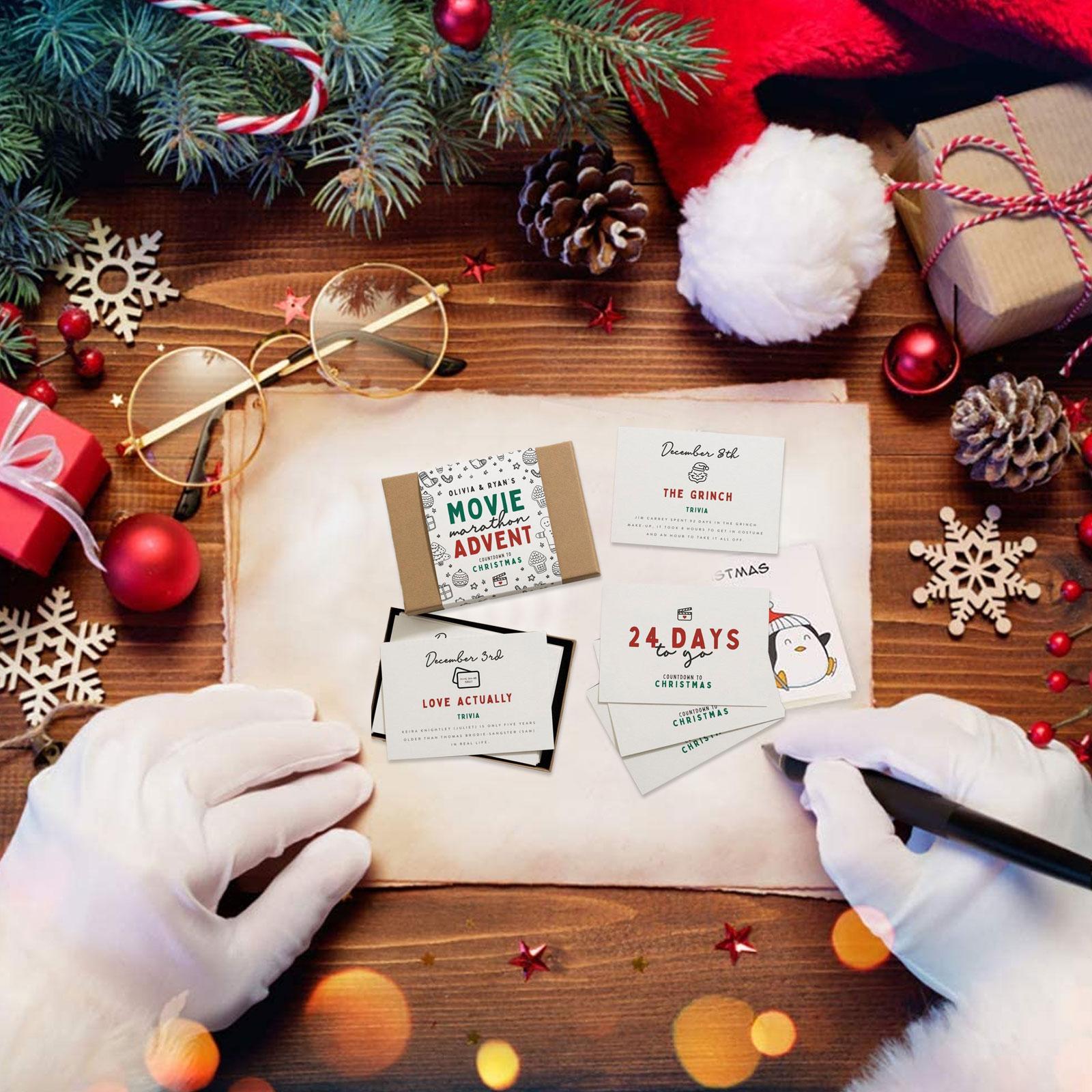 🎄Christmas Promotion🎅24 Days of Christmas Movie and Music Greeting Card Set