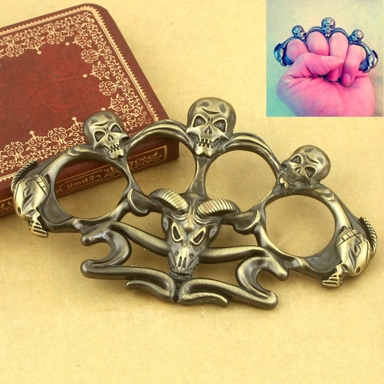 Cannibal Corpse Skull Brass Knuckles Paperweight