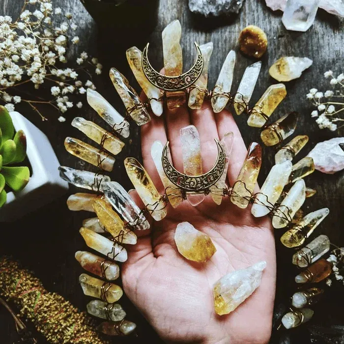 🔥Handmade Natural Crystal Crown