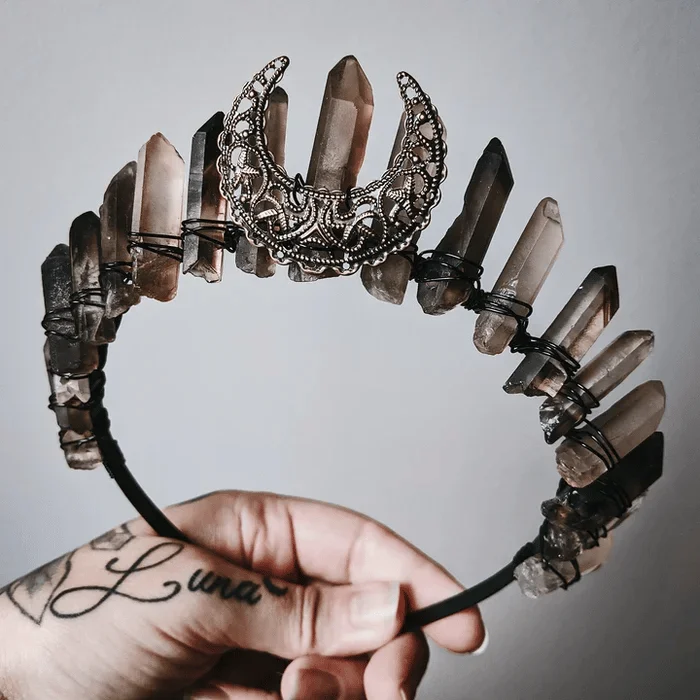 🔥Handmade Natural Crystal Crown