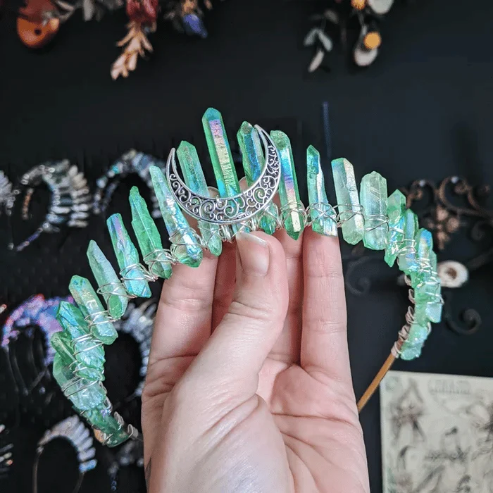 🔥Handmade Natural Crystal Crown