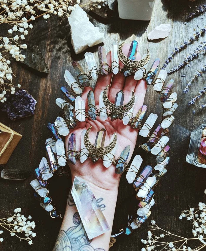 🔥Handmade Natural Crystal Crown