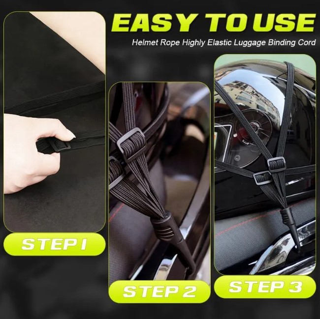 Helmet Rope Highly Elastic Luggage Binding Cord