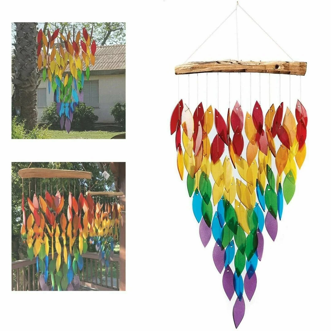 Rainbow Leaves Wind Chime-Buy More Save More