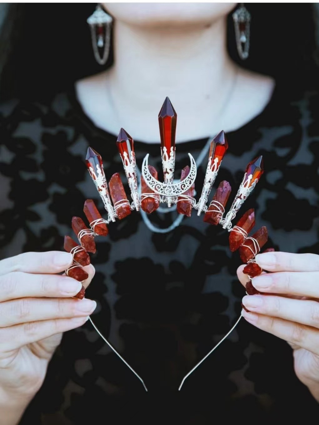 🔥Handmade Natural Crystal Crown