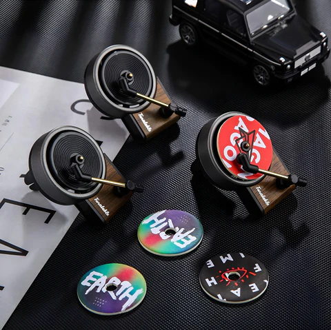 Car Air Freshener, Record Player Design Car Perfume 🎵 