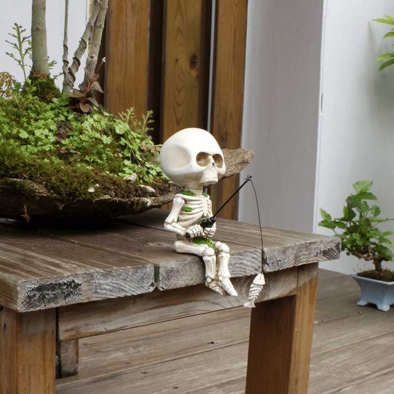 🔥HOT SALE 40% OFF🔥FISHING SKELETON GARDEN ACCESSORY💀