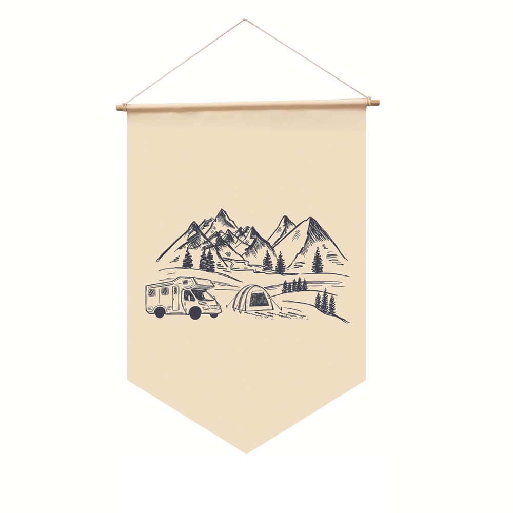 🎇New Arrival - Camping Atmosphere Wind Rope Flag