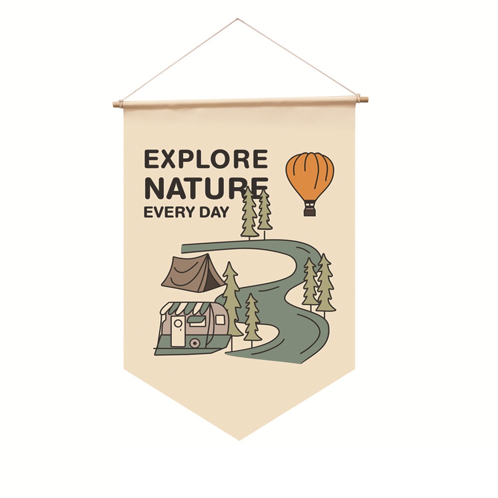 🎇New Arrival - Camping Atmosphere Wind Rope Flag