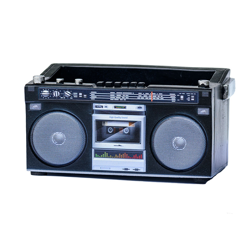 Quirky Tape Recorder Shaped Planter - The Perfect Home For Small Plants