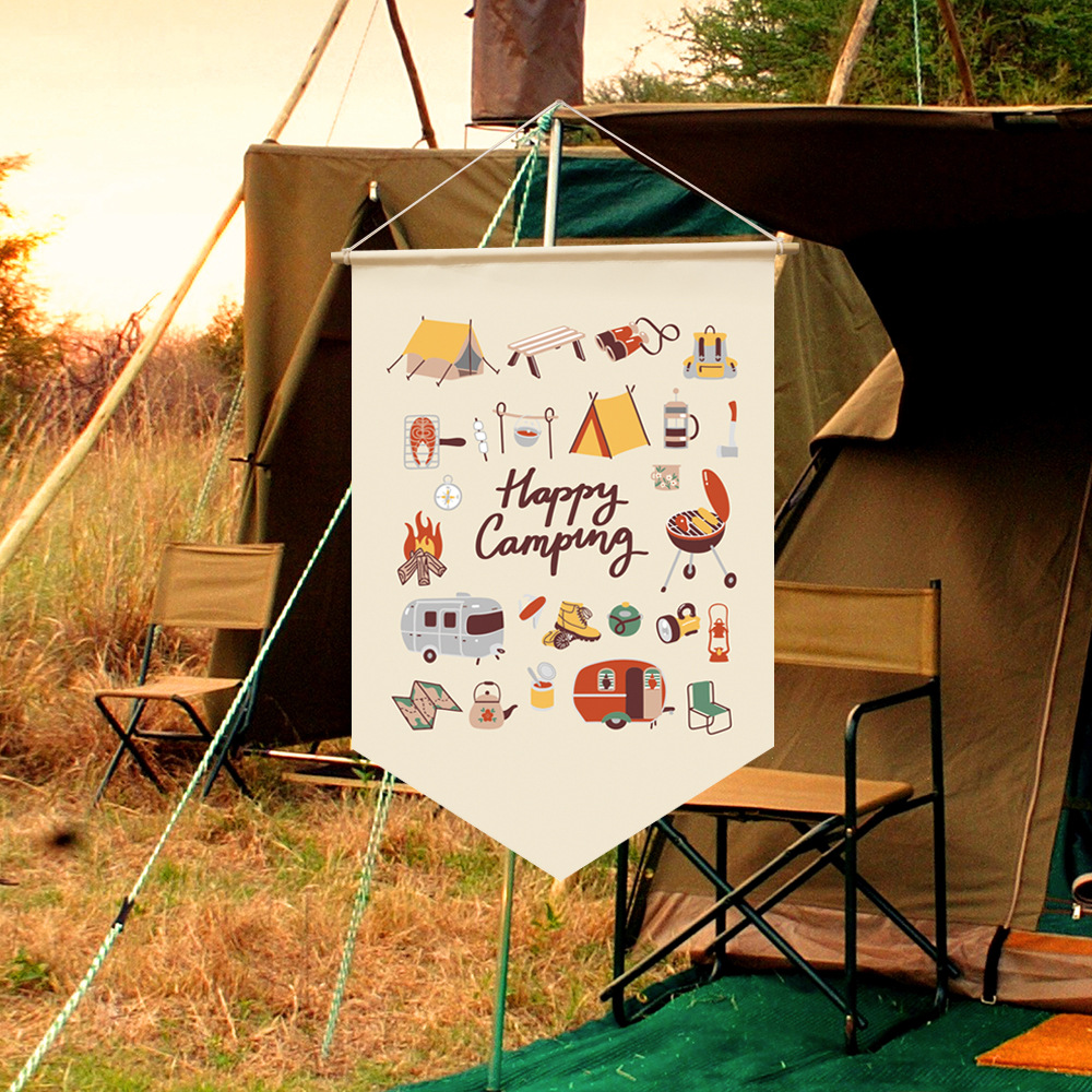 🎇New Arrival - Camping Atmosphere Wind Rope Flag