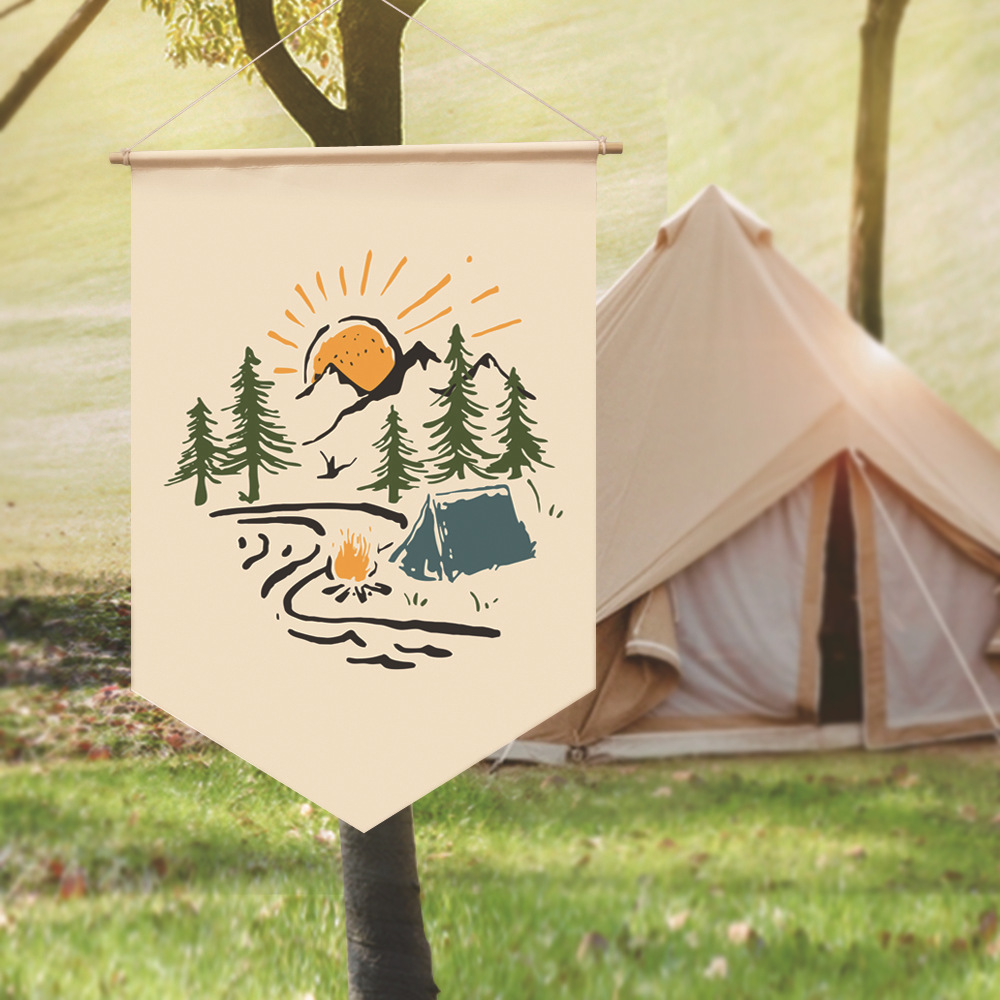 🎇New Arrival - Camping Atmosphere Wind Rope Flag