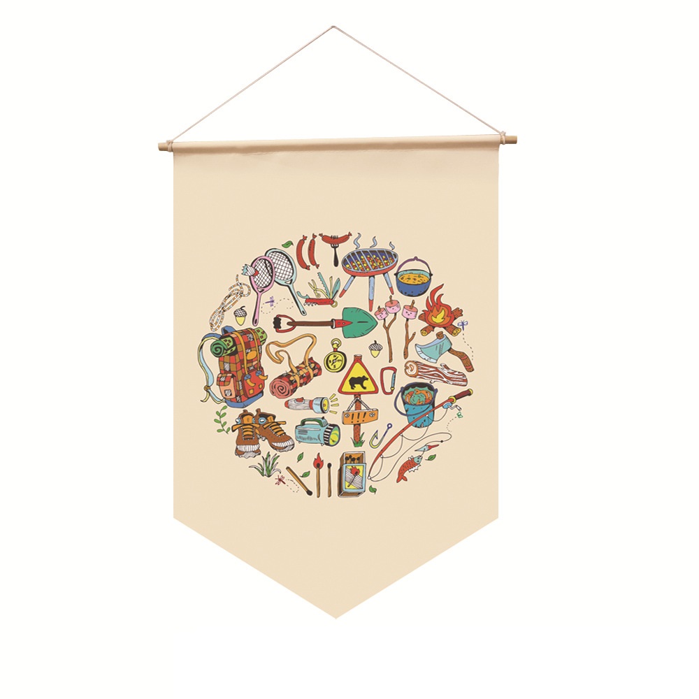 🎇New Arrival - Camping Atmosphere Wind Rope Flag