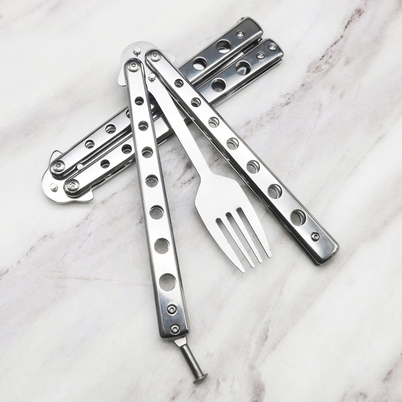 Butterfly Knife-Shaped Rotating Spoon