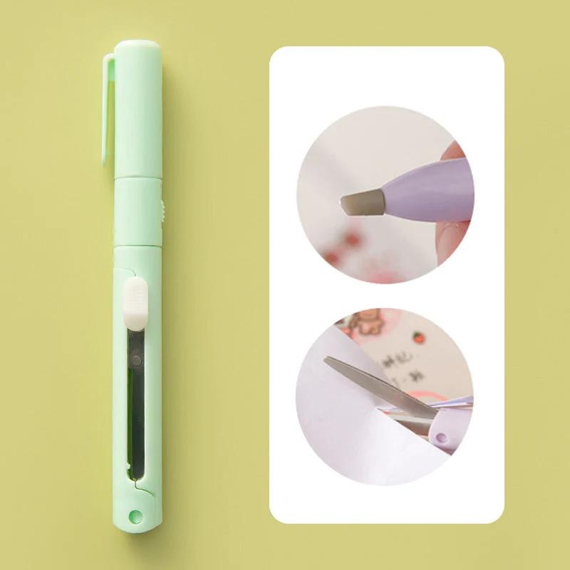 ✂️Mini Folding Pen Scissors Graving Knife for Kids👼-Buy 1 Get 1 Free