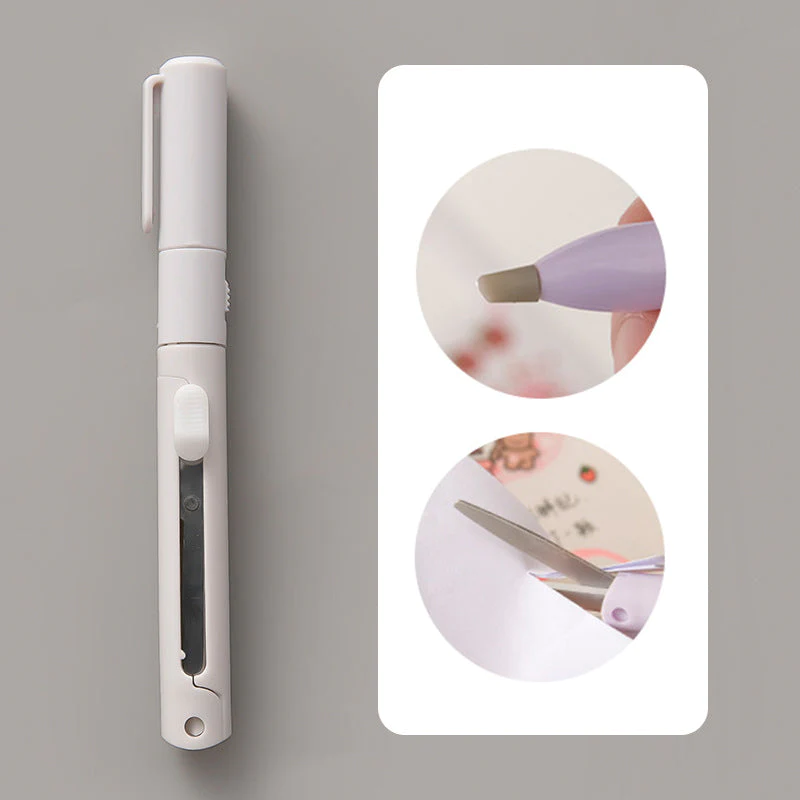 ✂️Mini Folding Pen Scissors Graving Knife for Kids👼-Buy 1 Get 1 Free