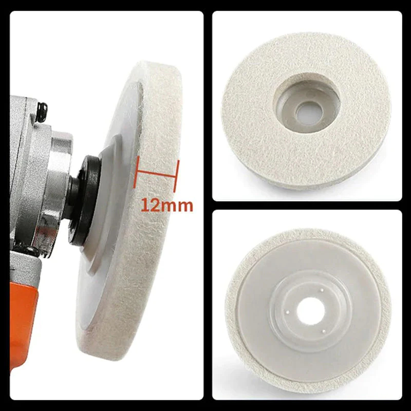 Wool Felt Polishing Wheel Disc (5 PCS)