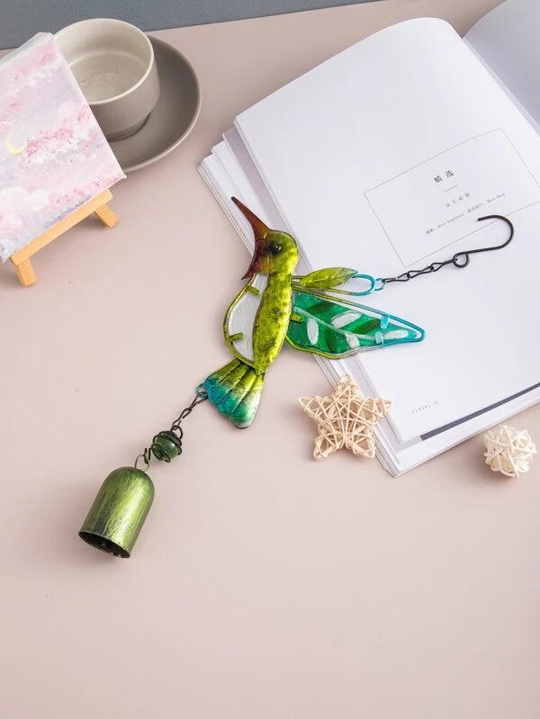 Metal Hummingbird Wind Chimes