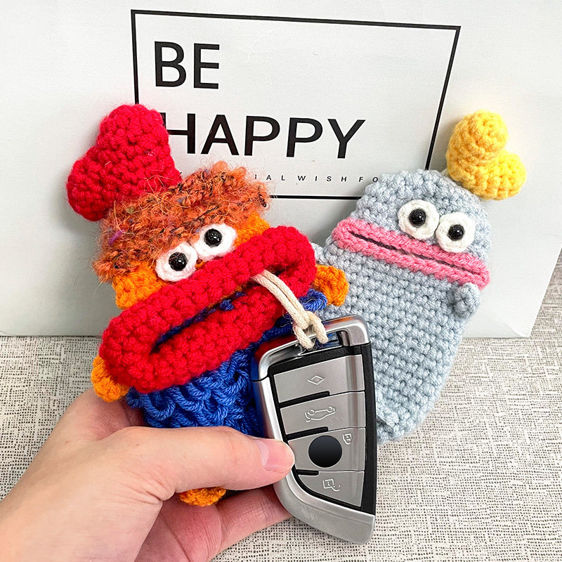 🎁Creative pull-out Hand Knitted Wool Car Key Cover-🔥Buy More Save More🔥