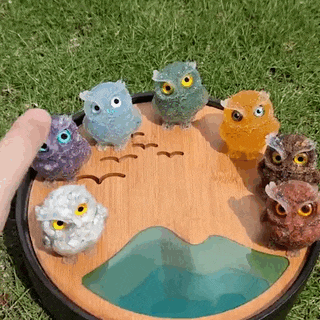 🔥NEW ARRIVAL🔥Natural Crystal Stone Owl Decoration🦉
