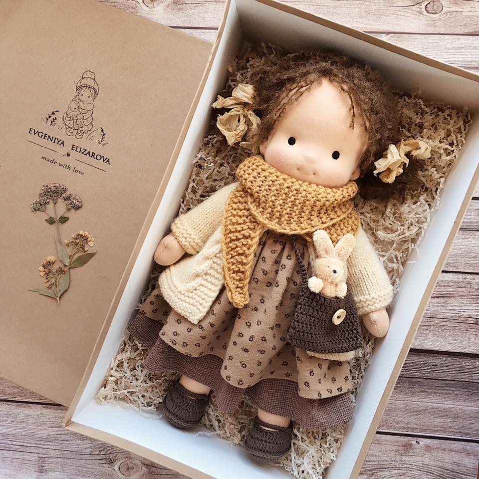 Handmade Knitted Doll