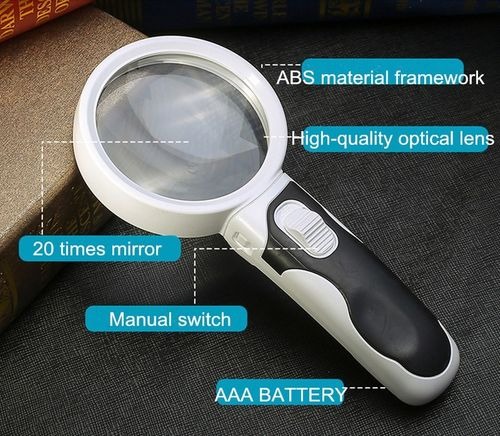 20X Optical Magnifying Glass With LED Light - Senior Gift🎁