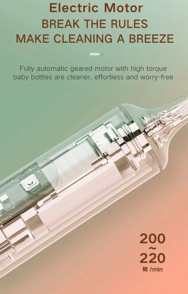 👩‍🍼Baby bottle companion - Silicone Electric Bottle Washer💦