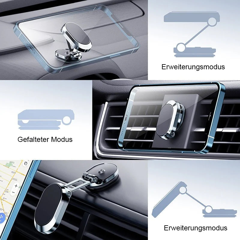 Magnetic mobile phone holder for the car