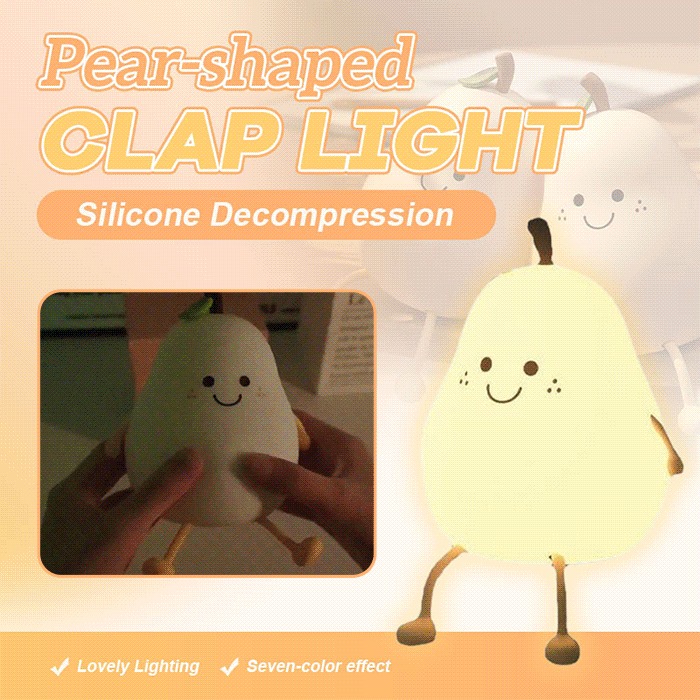 🎁 Pear-shaped Silicone Decompression Clap Light - Buy 2 Get Extra 10% OFF & Free Shipping