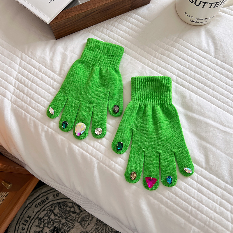 Nail Art Rhinestone Gloves