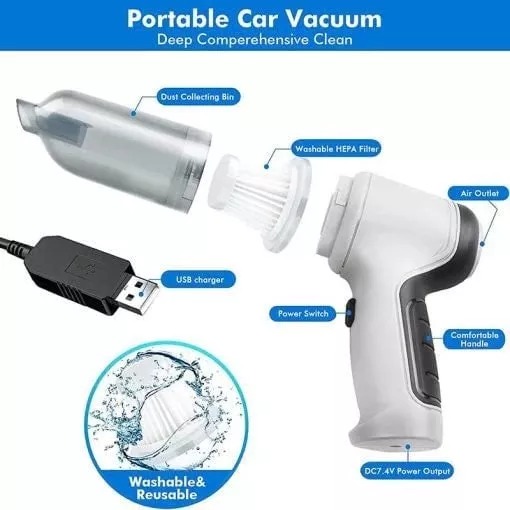 (🔥HOT SAVE 48% OFF)WIRELESS HANDHELD CAR VACUUM CLEANER👍(BUY 2 GET FREE SHIPPING)