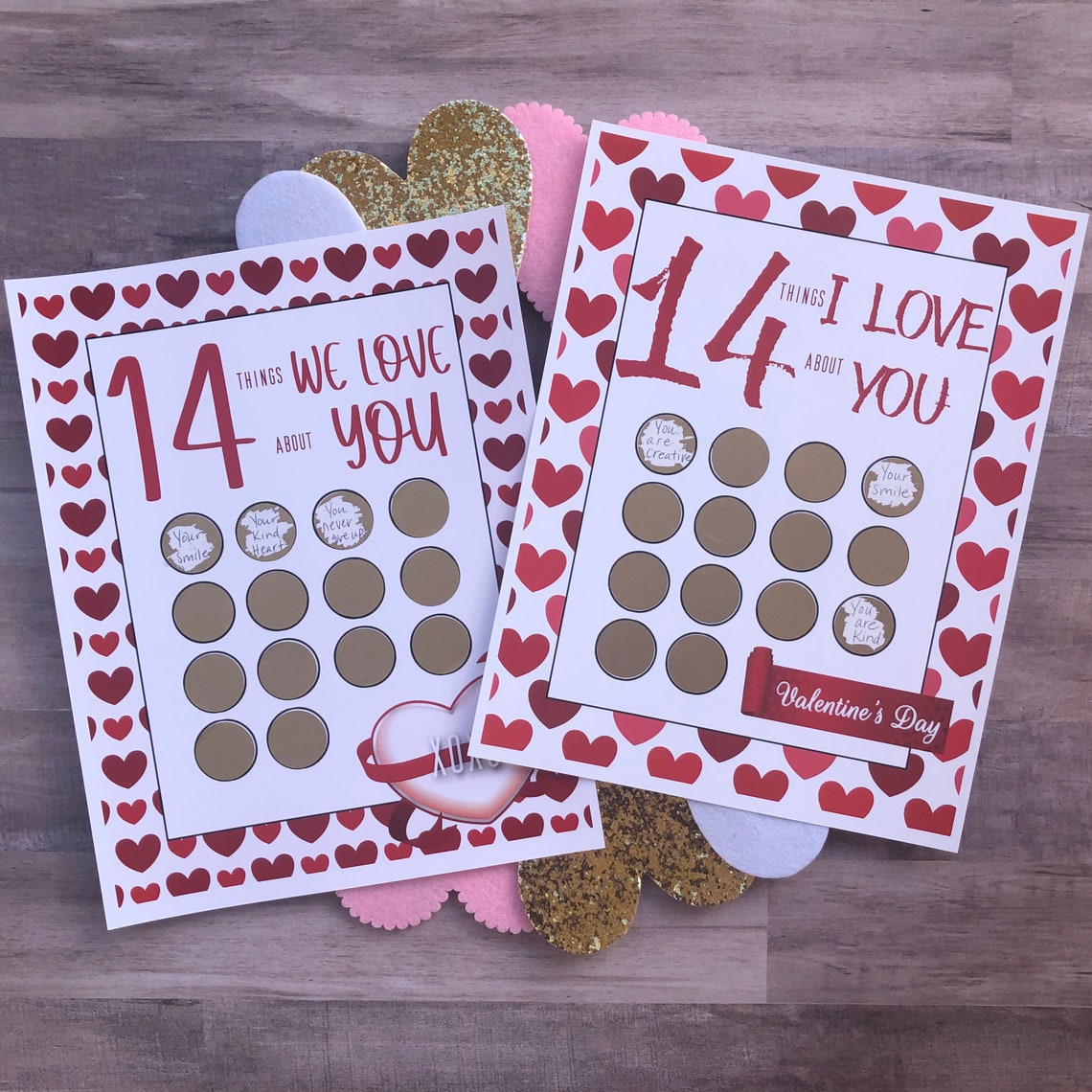 🌹Valentine's Scratch Off Advent "14 things I love about you!"