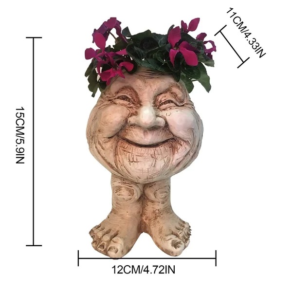 Mugglys Face Statue Planter - Happy New Year 49% OFF🎊