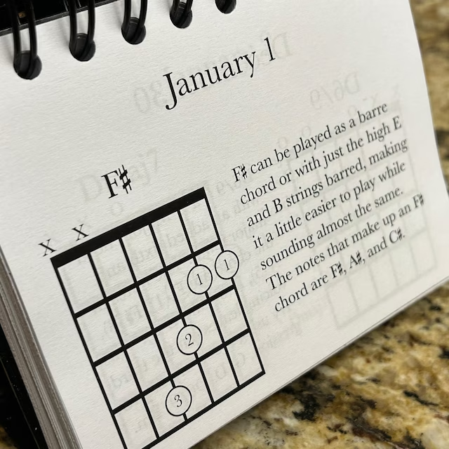 ✨Special Gift-🎸-365 Days Guitar Chords Calendar📅