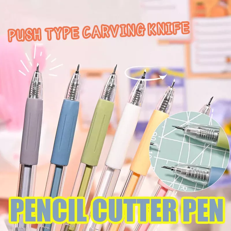 Cartoon Pattern Student Utility Knife Pen（6 Pcs)