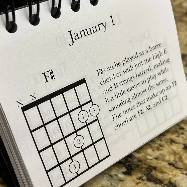 🎇New Year's Promotion-365 Days Guitar Chords Calendar🎸