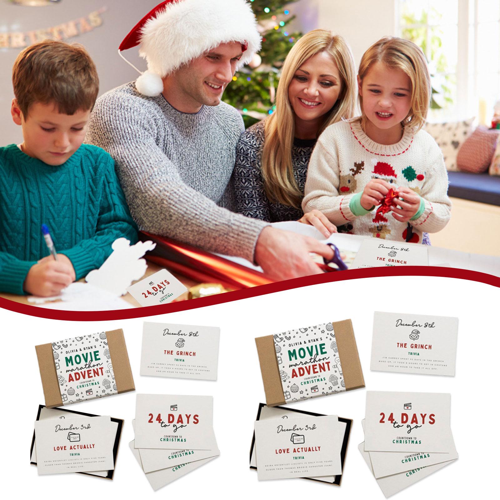 🎄Christmas Promotion🎅24 Days of Christmas Movie and Music Greeting Card Set