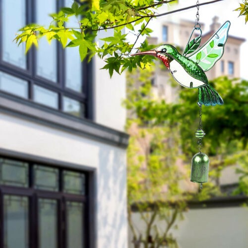 Metal Hummingbird Wind Chimes