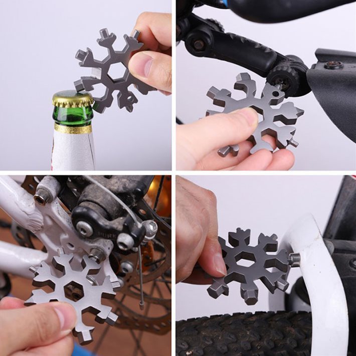 (🎅Christmas Hot Sale - 40% OFF)Snowflake 18 in 1 Multifunctional Wrench Tool