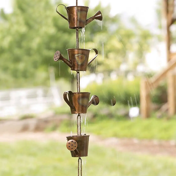 Rain Chain Metal Garden Art Gift for Mom