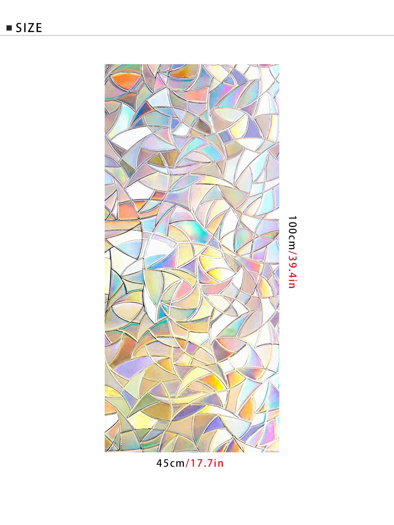 🌈Rainbow Film Anti-light Window Glass Sticker✨