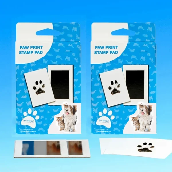 Paw print ink pads for dogs and cats