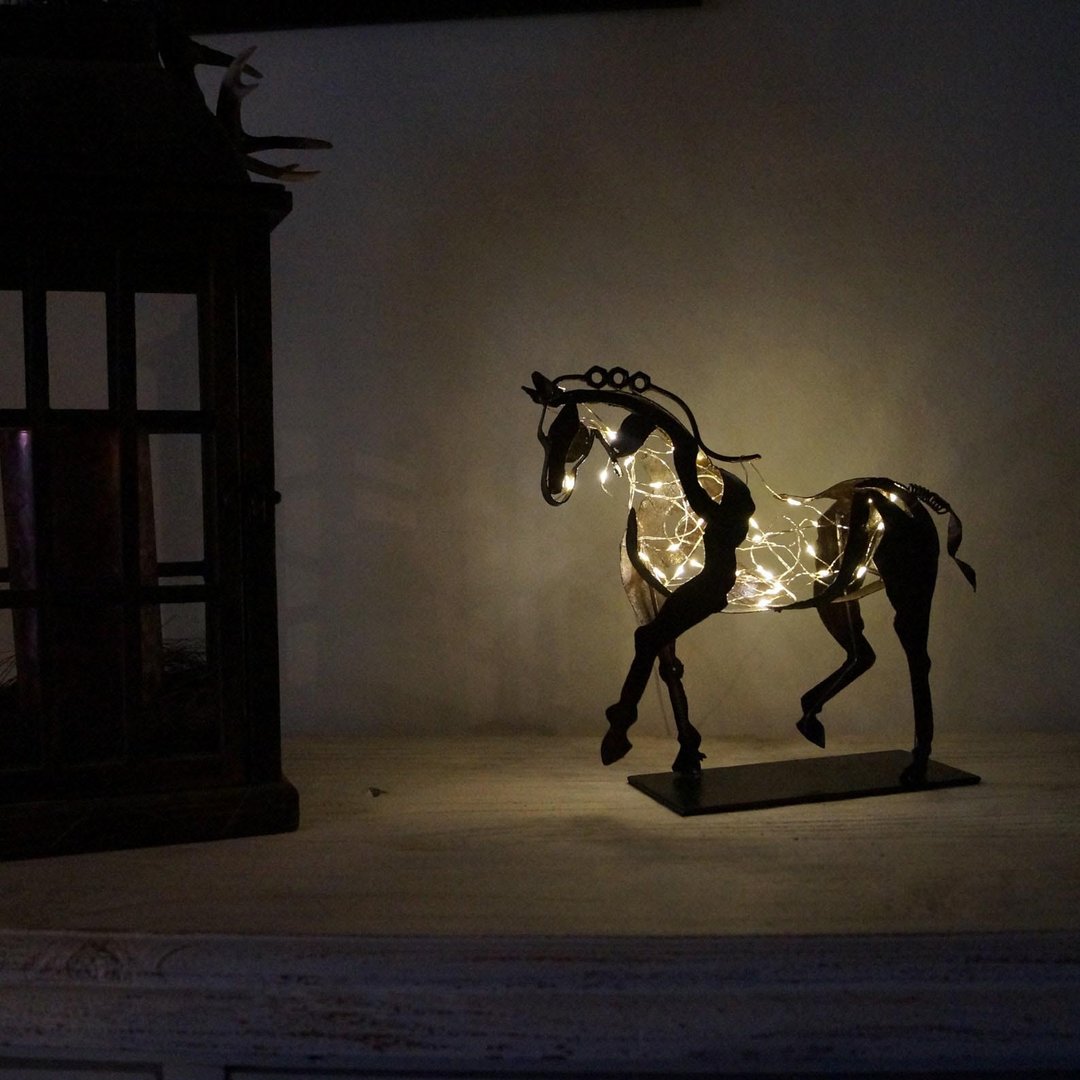 [Copy]🔥Hot Sale🔥Handmade Metal Horse Sculpture