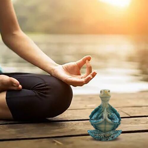 🐢Funny Yoga Turtle Craft Resin Decorative Yoga Turtle Ornament