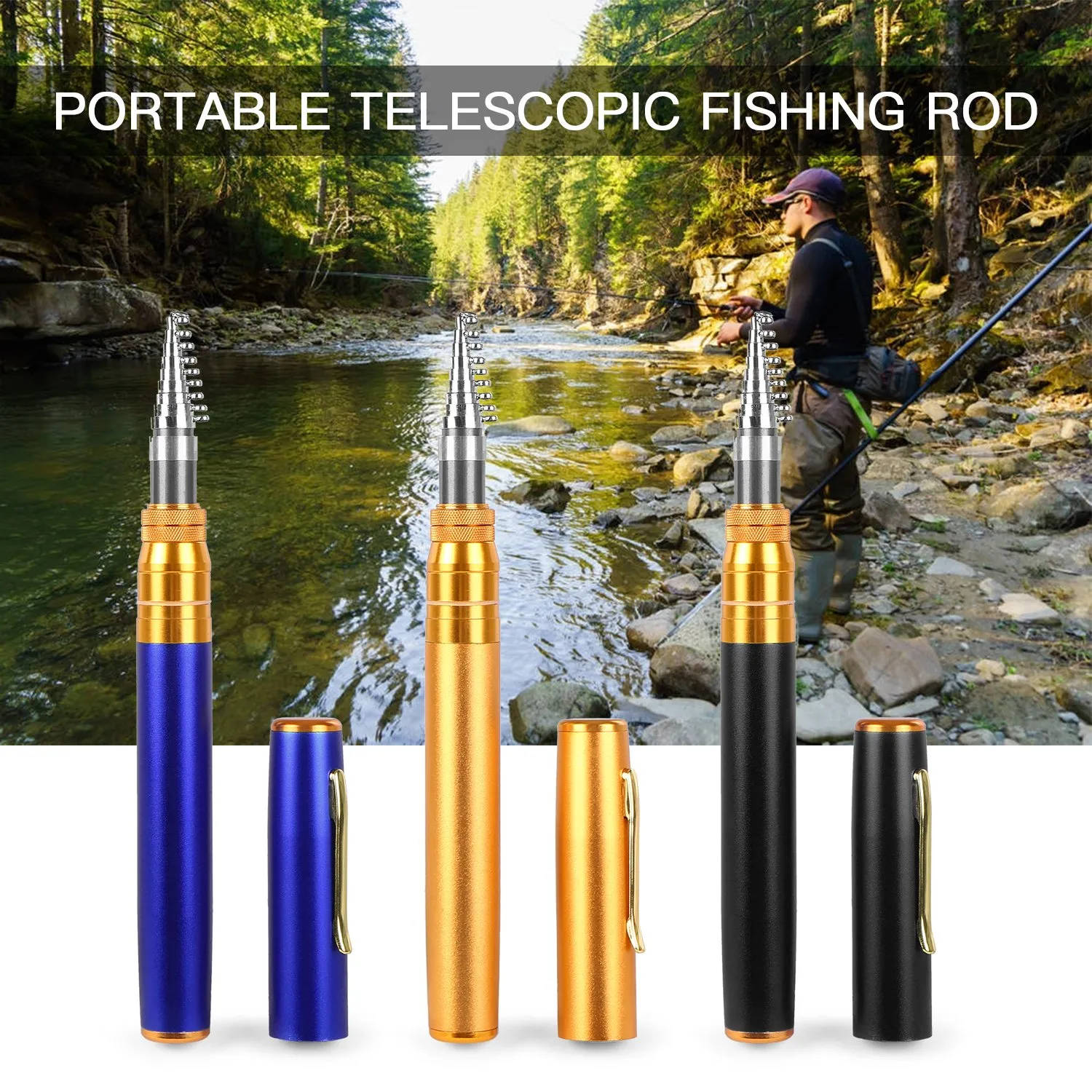 🔥 HOT SALE  - POCKET SIZE FISHING ROD 🐟