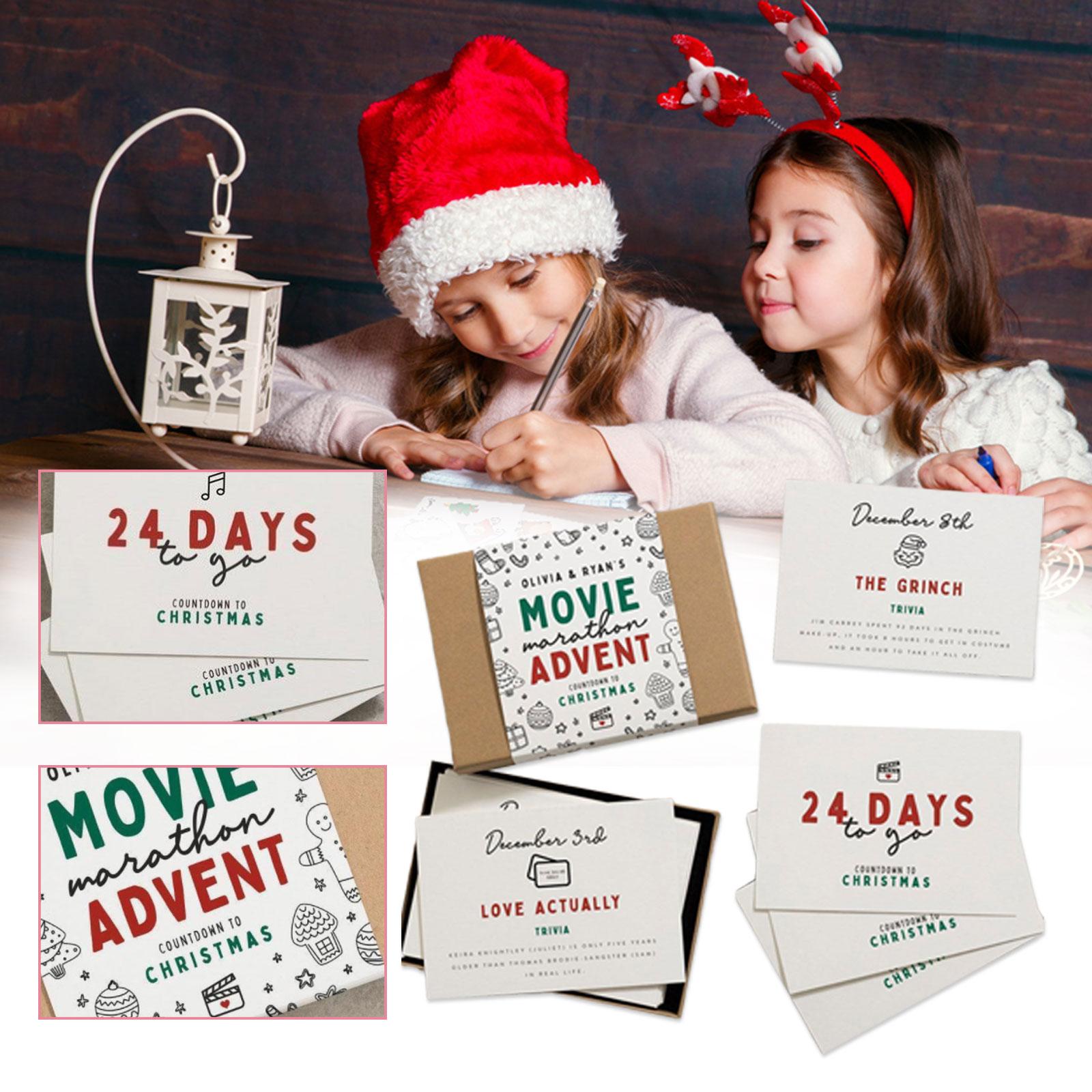 🎄Christmas Promotion🎅24 Days of Christmas Movie and Music Greeting Card Set