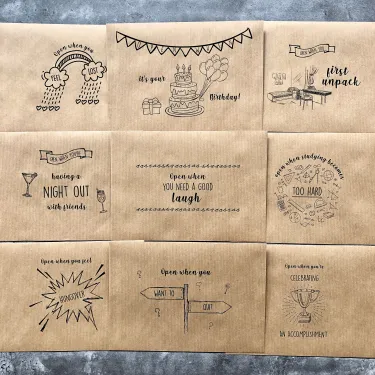 💌Set of Open When Envelopes(22pcs)-long distance relationship gift